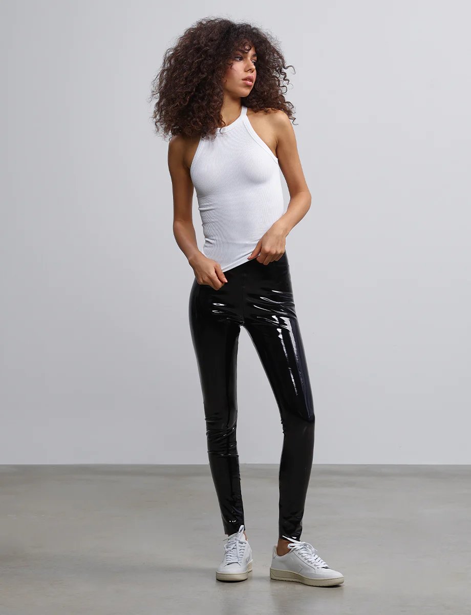 Faux Patent Leather Legging in Black – Edit and Co