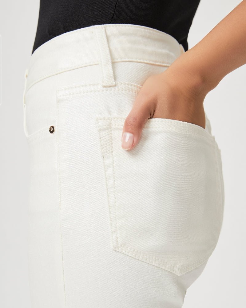 paige cindy 30 pearl white coating jeans