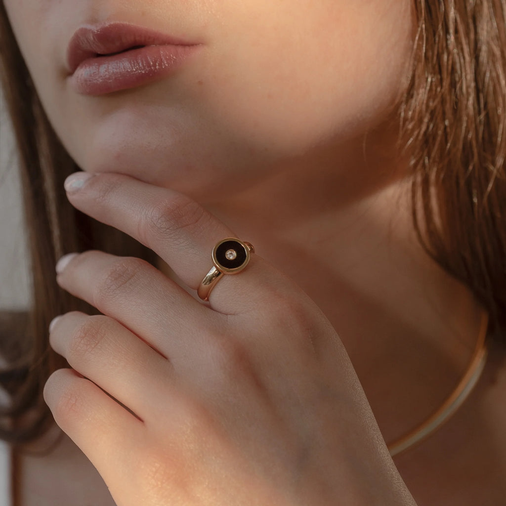 thatch-balia-onyx-enamel-ring-14k-gold-plated